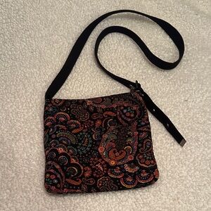 Donna Sharp - Black Multi Paisley Crossbody Bag - Stylish Everyday Carry